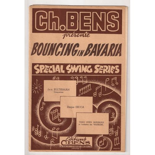 Bouncing In Bavaria Special Swing Series- Bulterman - Basse, Guitare, Violon, Batterie