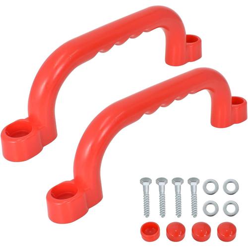 Poignées Pour Aire De Jeux 2pcs Poignées De Sécurité Poignées De Sécurité En Plastique Antidérapant Pour Aire De Jeux, Cabane Dans Les Arbres, Cadre D'escalade Playground Safety Handles