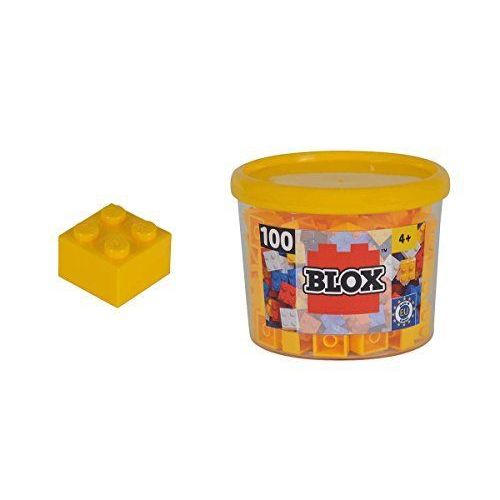 Simba - 104114110 - Ensemble De Blocs De Construction - Blox 4 - 100 Pièces - Jaune