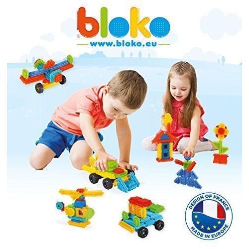 Bloko - Boîte De 50 Briques Picots Et 2 Figurines - Jouet De Construction - Dès 12 Mois (Thème Ferme)