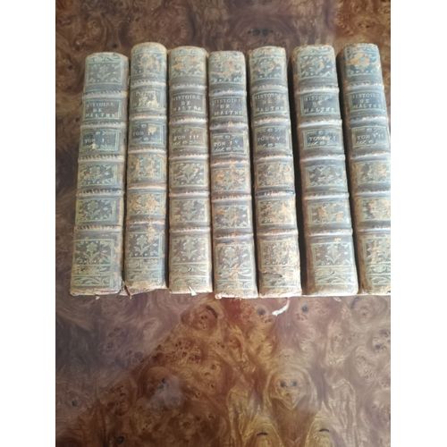 Histoire Des Chevaliers Hospitaliers De Saint Jean De Jérusalem En 7 Tomes, Année 1772 Chez La Veuve Barrois
