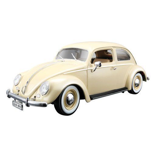 Bburago - 2043141 - Véhicule Miniature - Modèle À L'échelle - Volkswagen Käfer 1955 - Beige - Echelle 1/18-Bburago