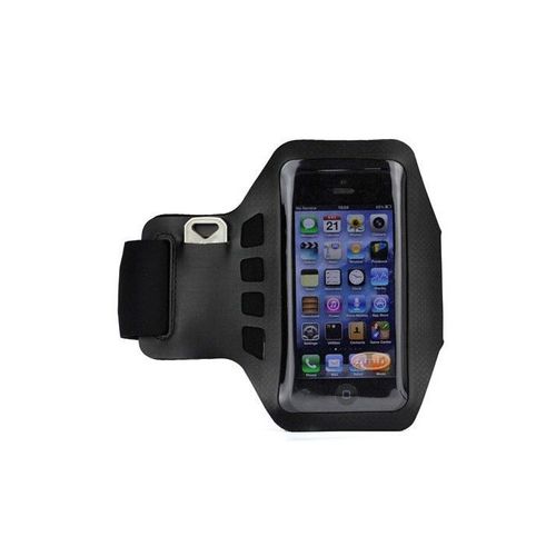 Brassard Sport Pour Iphone 5/5s/5c Noir Néoprène Accès Prise Jack