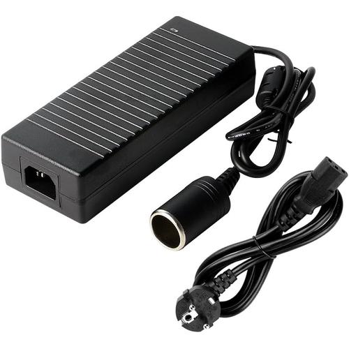 Adaptateur Allume Cigare Prise Secteur, 220V à 12V AC à DC Adaptateur Converter, 120W Adaptateur Allume Cigare Secteur 220v 12v pour Glacières Ventilateurs Gonfleur Aspirateur Réfrigérateur