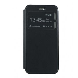 Housse Noire Pour Xiaomi Mi A1 Folio Avec Fenêtre De Visualisation