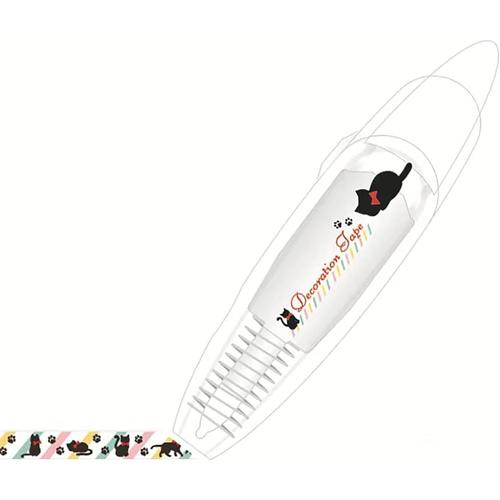 Stylo Décoratif À Faire Soi-Même, Motif Animaux Mignons, Stylo À Ruban Adhésif De Décoration En Dentelle À Faire Soi-Même, Stylo Correcteur De Dessin Animé, Ruban Décoratif Créatif À Motif De