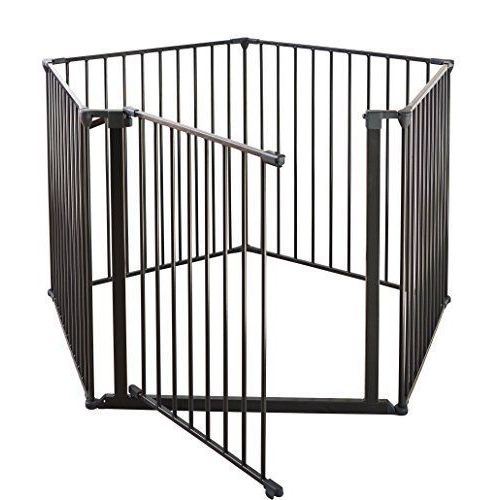Babydan Pet Flex Parc/Séparation De Pièce Pour Chien Noir Hauteur 73 Cm Taille Xxl