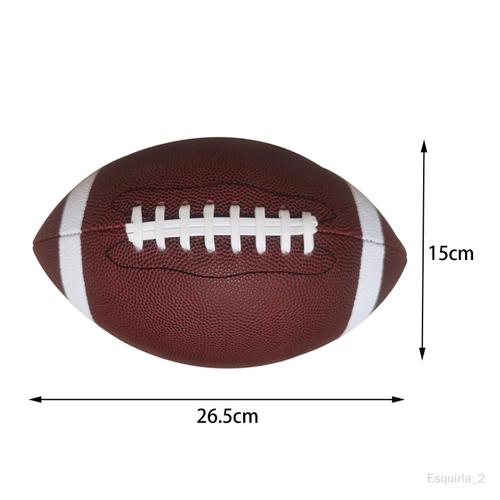 Football Américain, Ballon De Compétition De Rugby Léger D'entraînement De Cadeau Portatif De Football Officiel Pour L'intérieur Extérieur Taille 6 26,5cmx15cm Taille 6 265cmx15cm