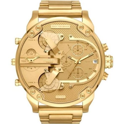 Diesel - Montre Pour Homme Acier Inoxydable Doré Chronographe - Dz7399 Daddy