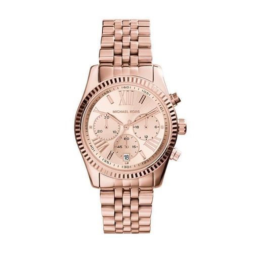Michael Kors Mk5569 Lexington Rose Gold-Tone Stainless Steel Watch M7ilq