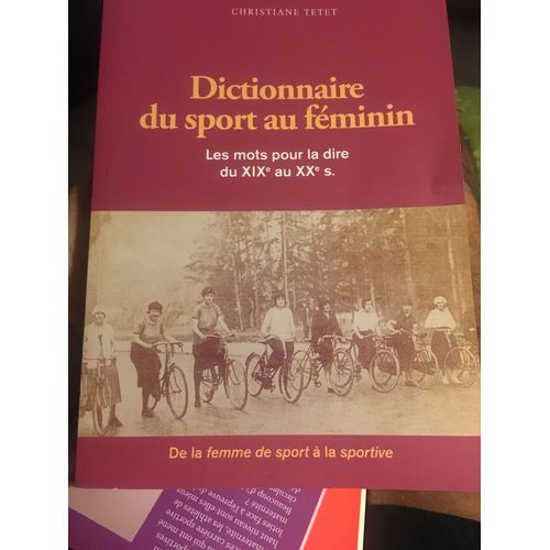 Dictionnaire Du Sport Au Feminin