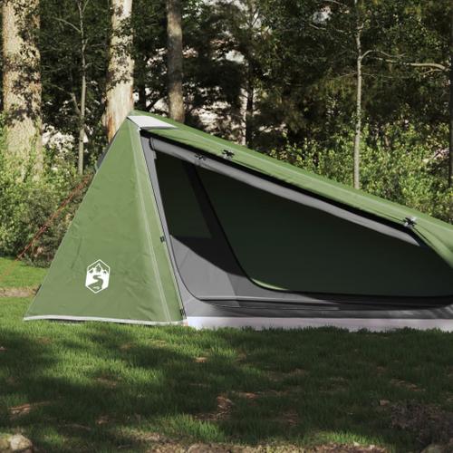 Vidaxl Tente De Camping Tunnel 1 Personne Vert Imperméable