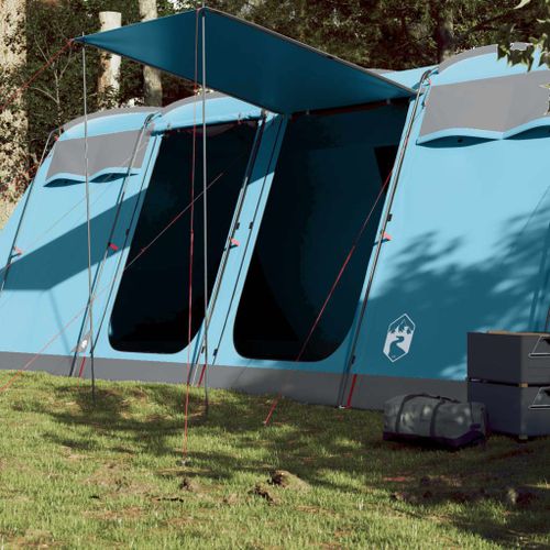 Vidaxl Tente De Camping Tunnel 8 Personnes Bleu Imperméable