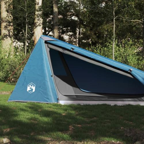 Vidaxl Tente De Camping Tunnel 1 Personne Bleu Imperméable