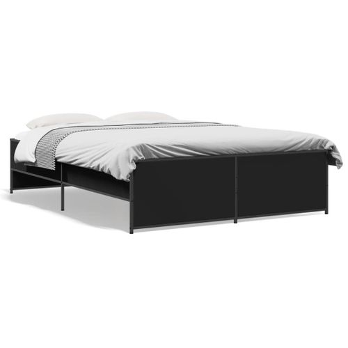 Vidaxl Cadre De Lit Sans Matelas Noir 120x190 Cm
