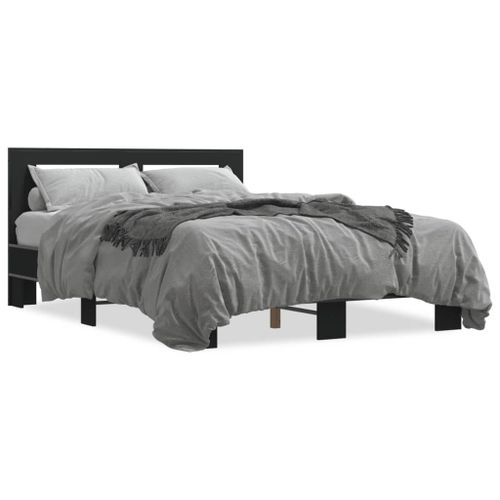 Vidaxl Cadre De Lit Sans Matelas Noir 120x200 Cm