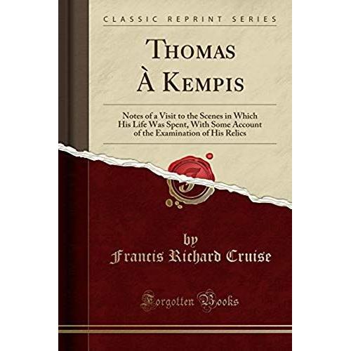 Cruise, F: Thomas À Kempis