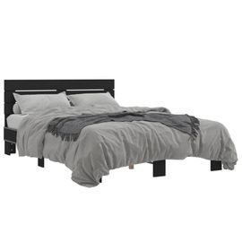 Vidaxl Cadre De Lit Sans Matelas Noir 140x190 Cm