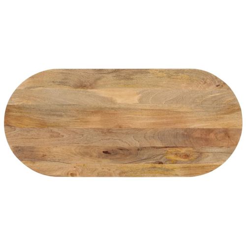 Vidaxl Dessus De Table 90x40x2,5 Cm Ovale Bois Massif De Manguier