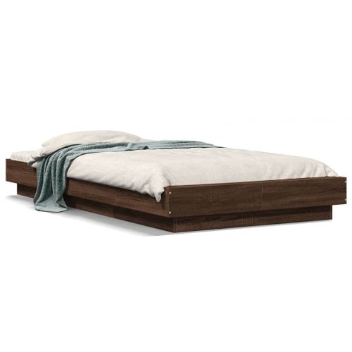 Vidaxl Cadre De Lit Sans Matelas Chêne Marron 90x190 Cm