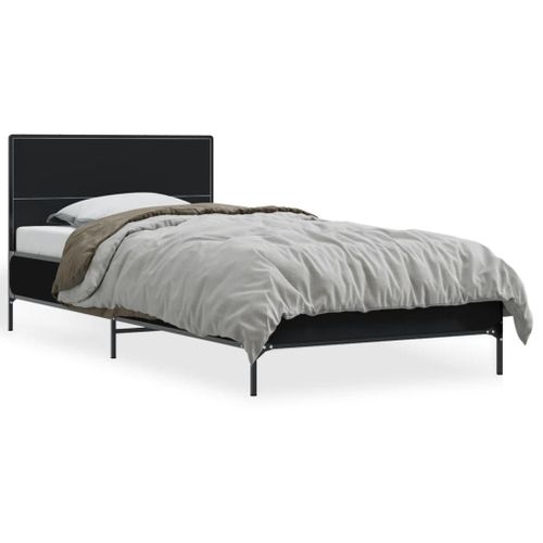 Vidaxl Cadre De Lit Sans Matelas Noir 90x200 Cm