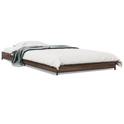 Vidaxl Cadre De Lit Sans Matelas Chêne Marron 90x200 Cm