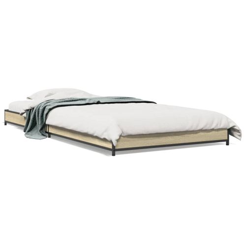 Vidaxl Cadre De Lit Sans Matelas Chêne Sonoma 90x190 Cm