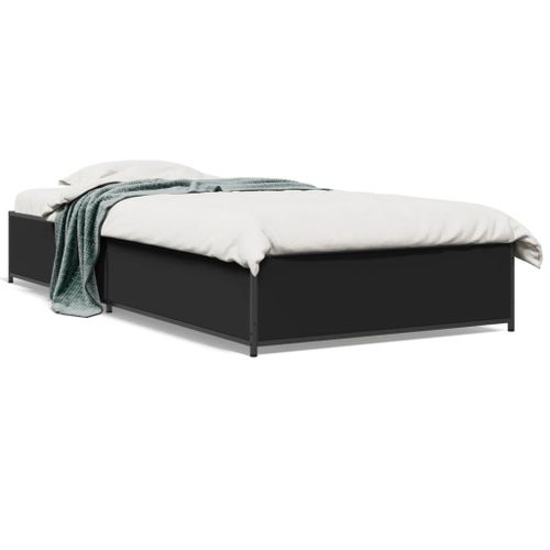 Vidaxl Cadre De Lit Sans Matelas Noir 90x190 Cm
