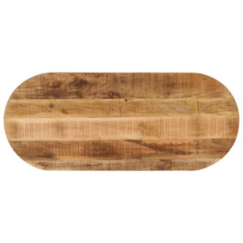 Vidaxl Dessus De Table 120x60x2,5cm Ovale Bois Massif De Manguier Brut