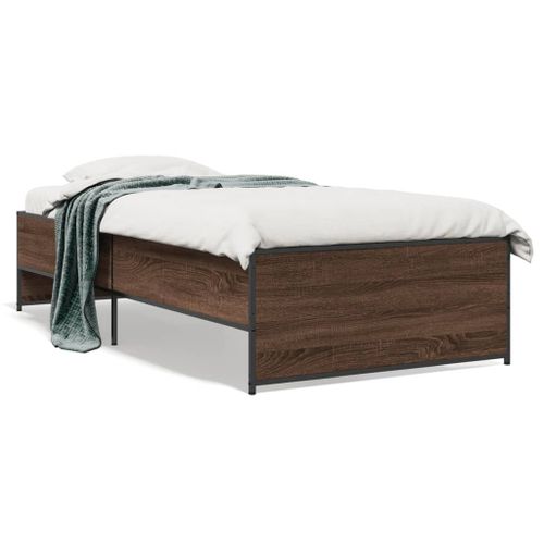 Vidaxl Cadre De Lit Sans Matelas Chêne Marron 90x190 Cm