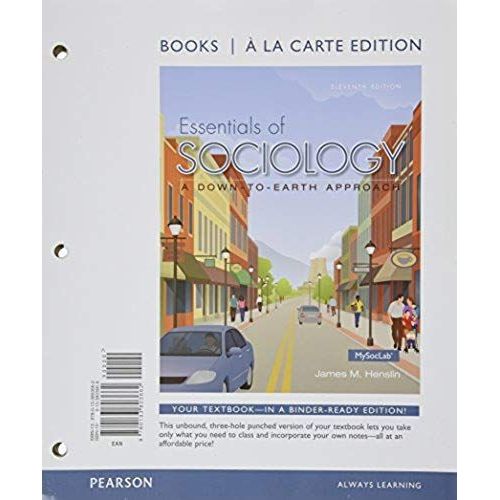 Books A La Carte For Essentials Of Sociology & Revel -- Access Card -- For Essentials Of Sociology: A Down-To-Earth Approach Package