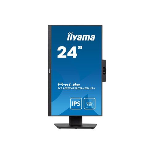 iiyama ProLite XUB2490HSUH-B1 - Écran LED - 24" (23.8" visualisable) - 1920 x 1080 Full HD (1080p) @ 100 Hz - IPS - 250 cd/m² - 1300:1 - 4 ms - HDMI, DisplayPort - haut-parleurs - noir, mat