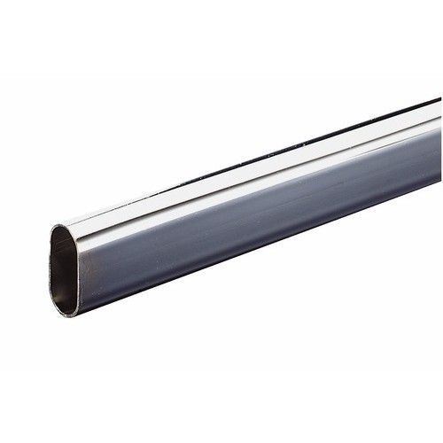 Barre de penderie ovale 30x15 mm-en acier laitonné DUVAL