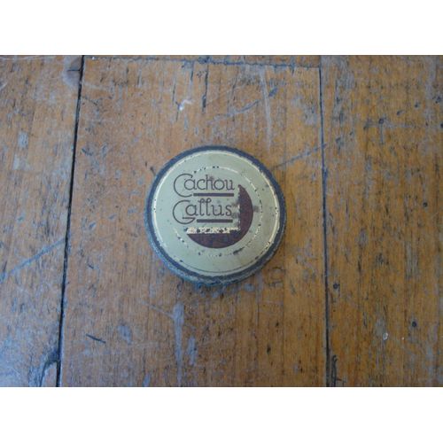 Ancienne Boite Tole Cachou Gallus,Fond Beige,Ca 1910