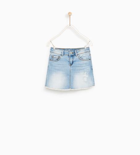 Jupe En Jean Basique (Zara)