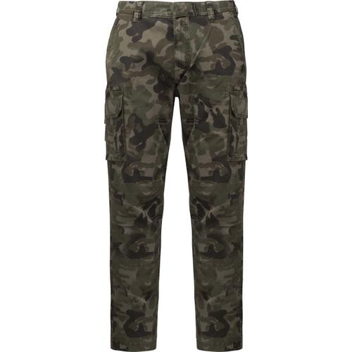 Pantalon Multipoches Pour Homme - K744 - Vert Olive Camouflage