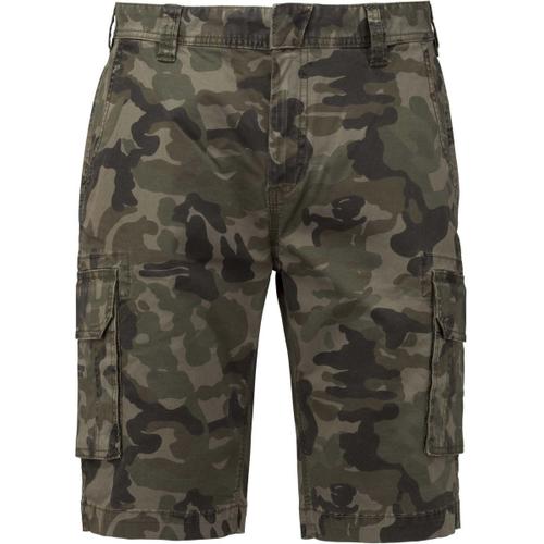 Bermuda Multipoches Homme K754 - Vert Olive Camouflage