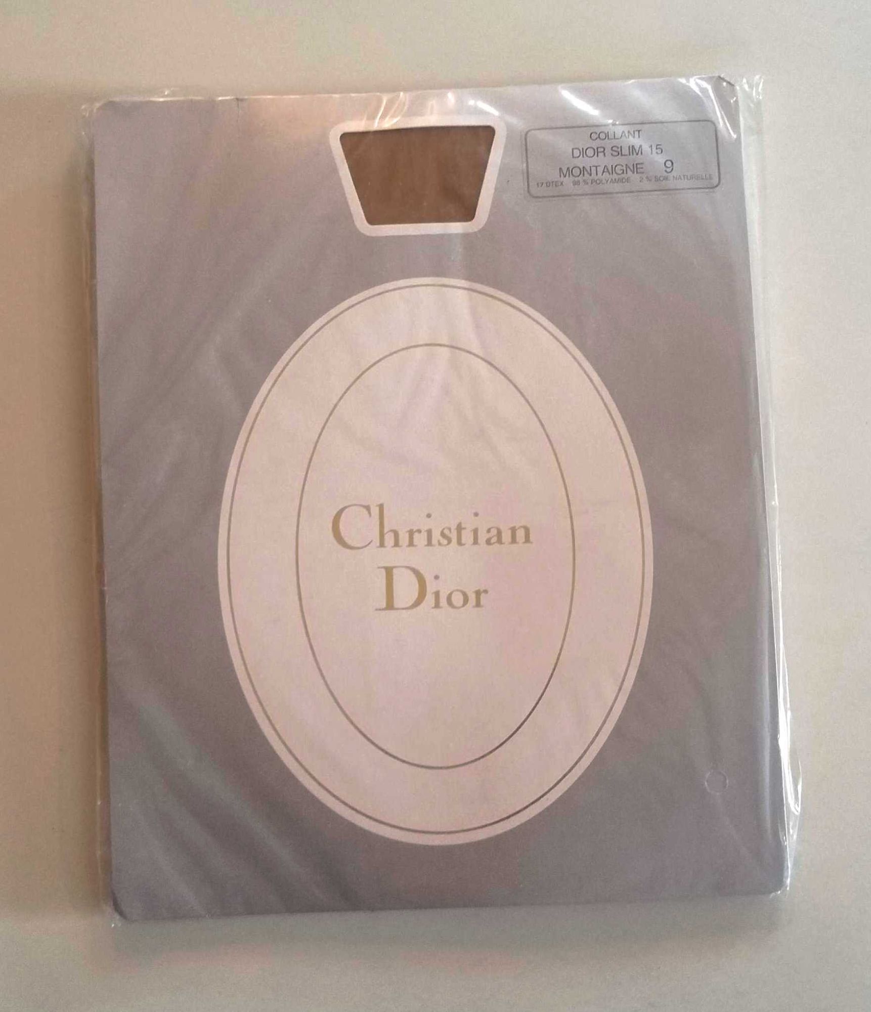 Collant Christian Dior Slim 15 Montaigne Taille 9 (2) 2% Soie