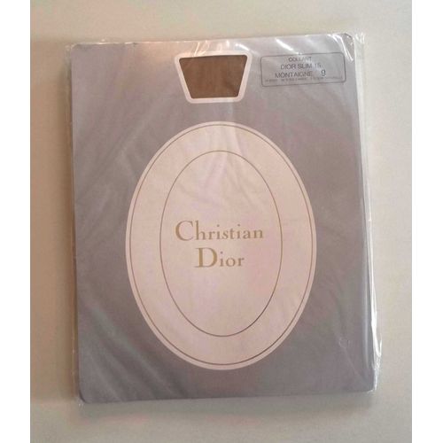 Collant Christian Dior Slim 15 Montaigne Taille 9 (2) 2% Soie