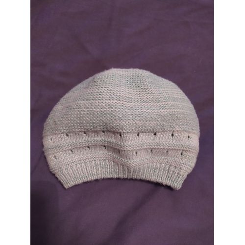 Béret / Bonnet Bleu Avec Fils Brillants