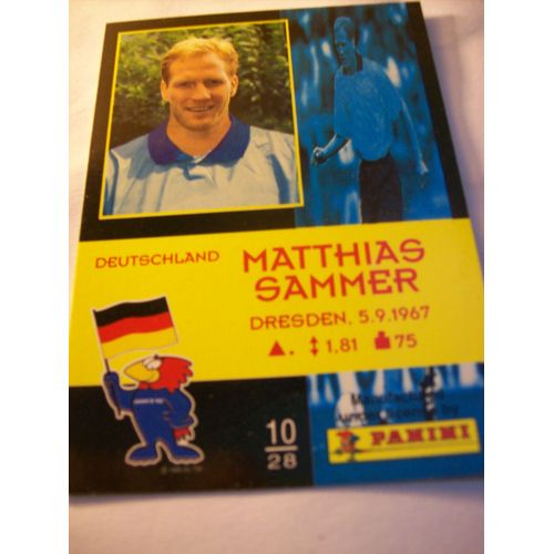 Panini France 98 World Cup Matthias Sammer