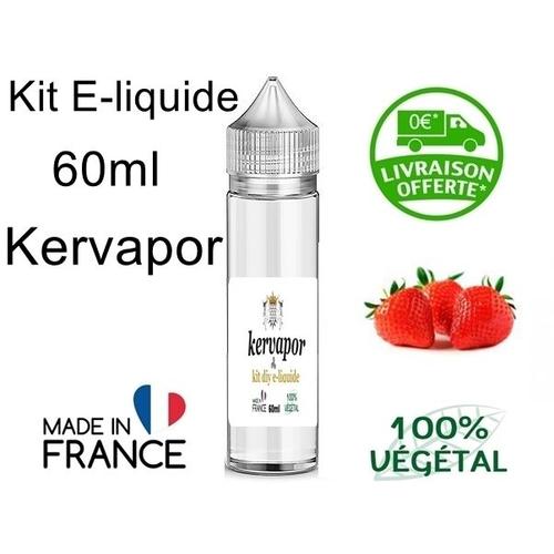 e-liquide Fraise 6mg 60ml KERVAPOR