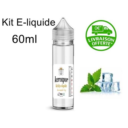 e-liquide Menthe Forte Glaciale 0mg 60ml KERVAPOR