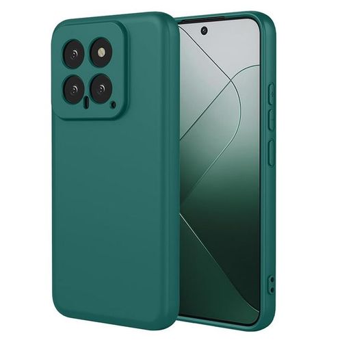 Coque Pour Xiaomi 14 5g - Housse Etui Silicone Gel Fine + Film Ecran - Vert