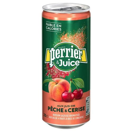 Perrier Juice Pêche Cerise 25cl (Pack De 24)