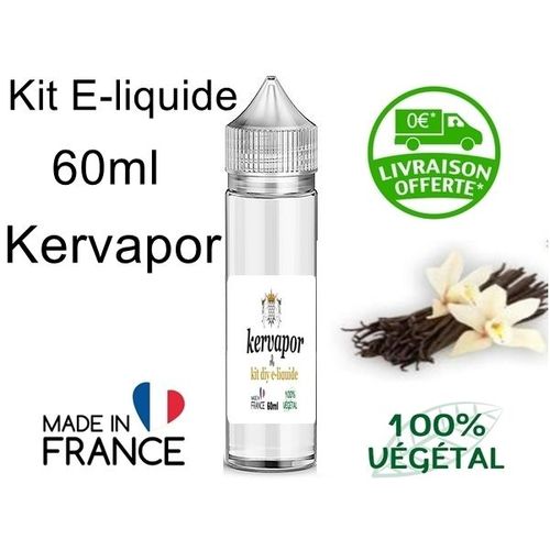 e-liquide Vanille 6mg 60ml KERVAPOR
