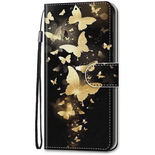 Nadoli Coloré Portefeuille Coque Pour Iphone 14 Pro Max,Drôle Animal Fleur Papillon Séries Cuir Magnétique Flip Housse Etui Avec Fentes Pour Cartes Et Dragonne