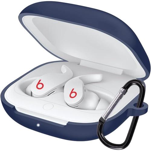 Housse en Silicone Compatible pour Les Nouveaux écouteurs Beats Fit Pro [Supporte La Charge sans Fil] (Bleu)