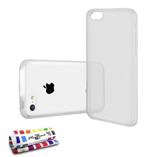 Coque Iphone 5c Aquarelle Semi Transparente Silicone Gris Souple (Tpu)