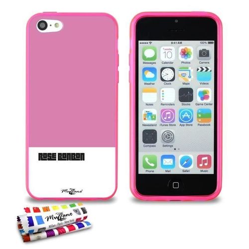 Coque Iphone 5c Rose Bonbon Silicone Souple (Tpu)